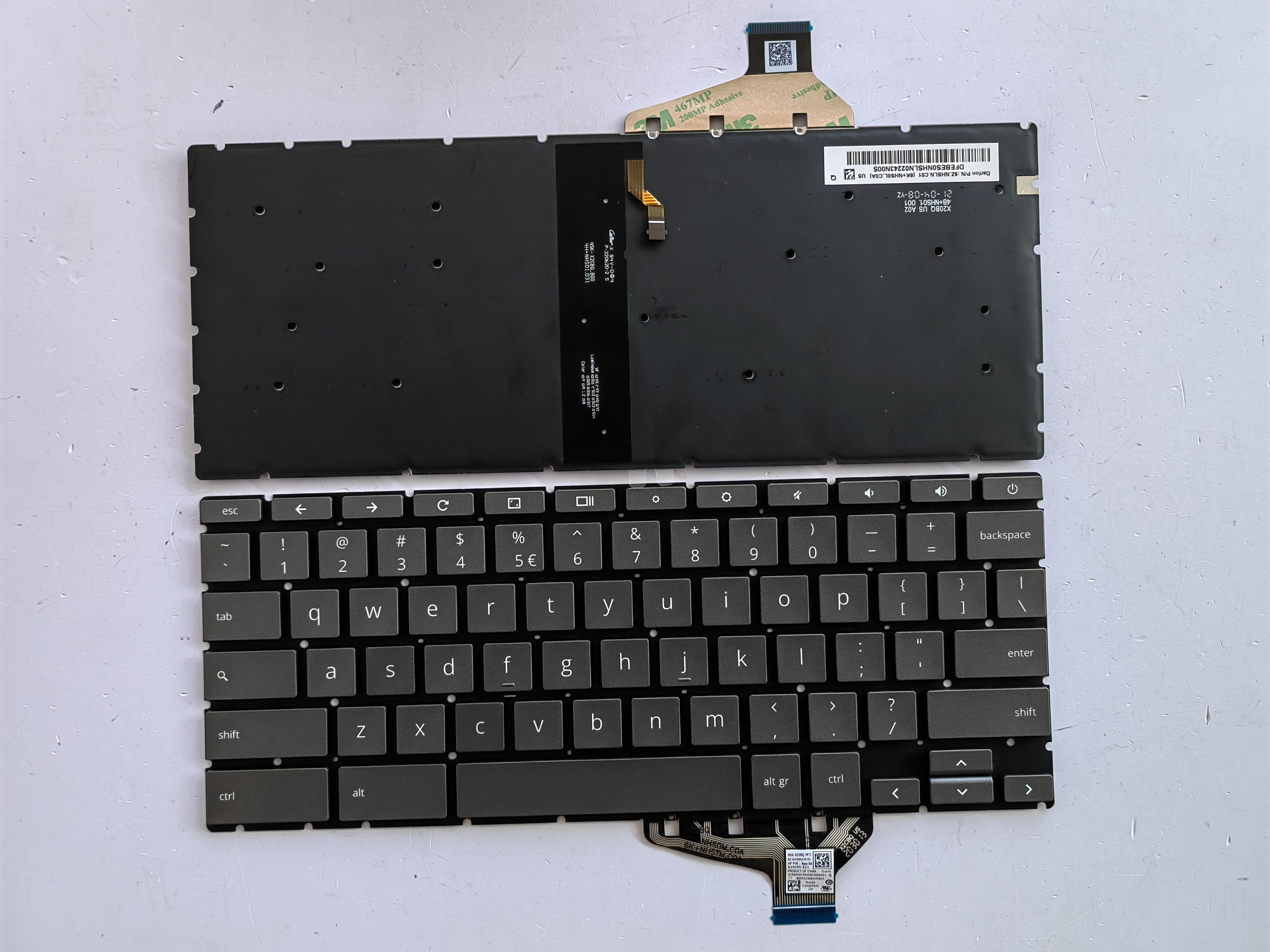 Picture of New Replacement Laptop Keyboard For HP PRO C640 Google version with switch/HPM19M9 Grey Backlit US Layout